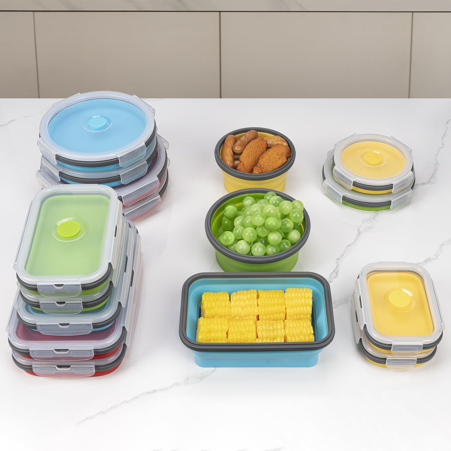 Annaklin space-saving kitchen storage solution for fridge and pantry.