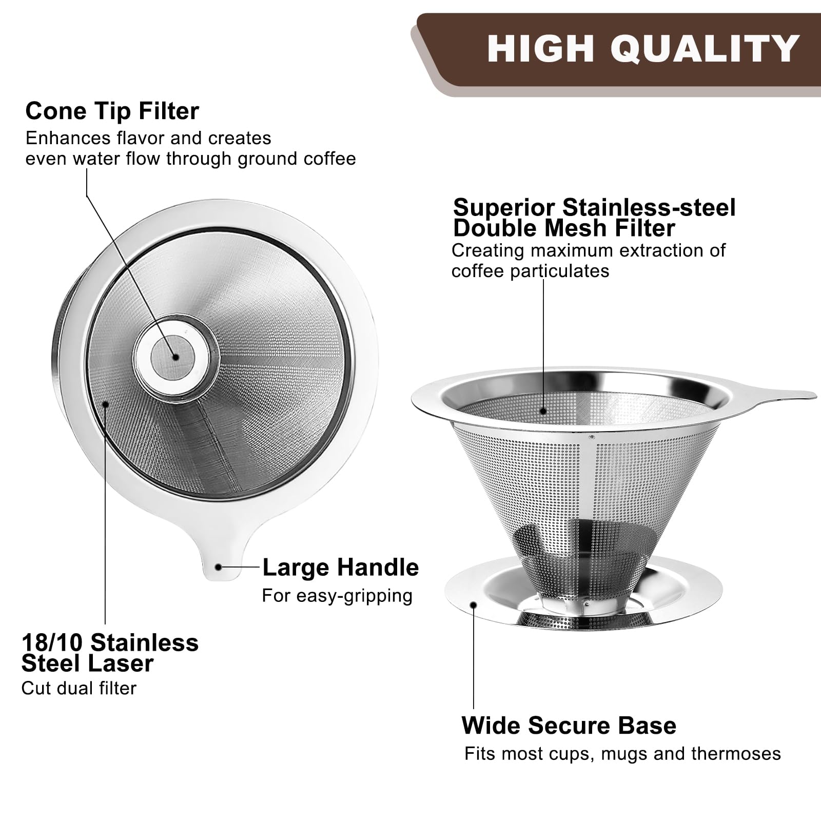 ANNMEXX paperless mess reusable filter reducing waste.