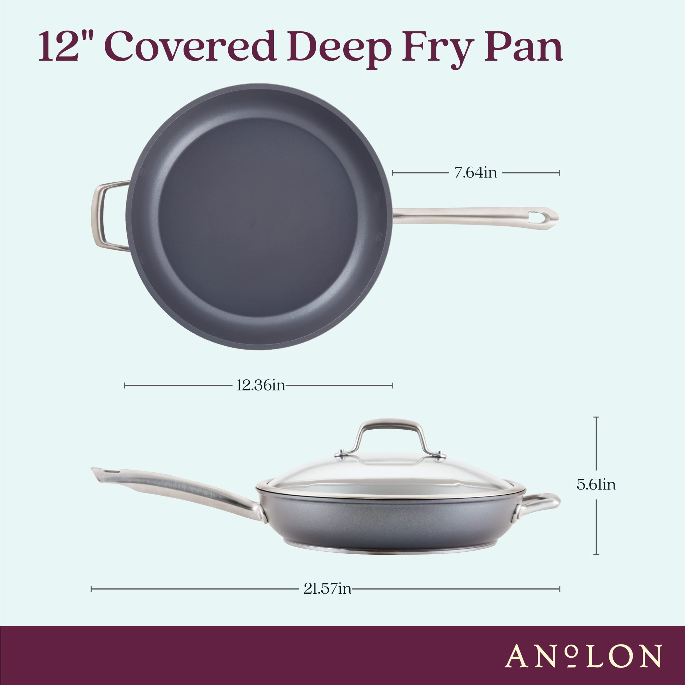 Anolon Accolade triple-layer nonstick releases foods cleanly.