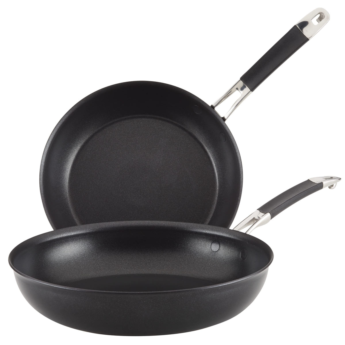 Anolon SmartStack 10-inch nonstick frying pan with space-saving nesting design.