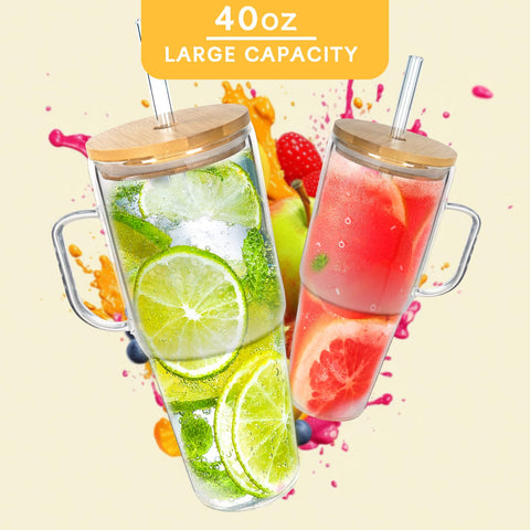 ANOTION borosilicate glass, durable for hot and cold beverages