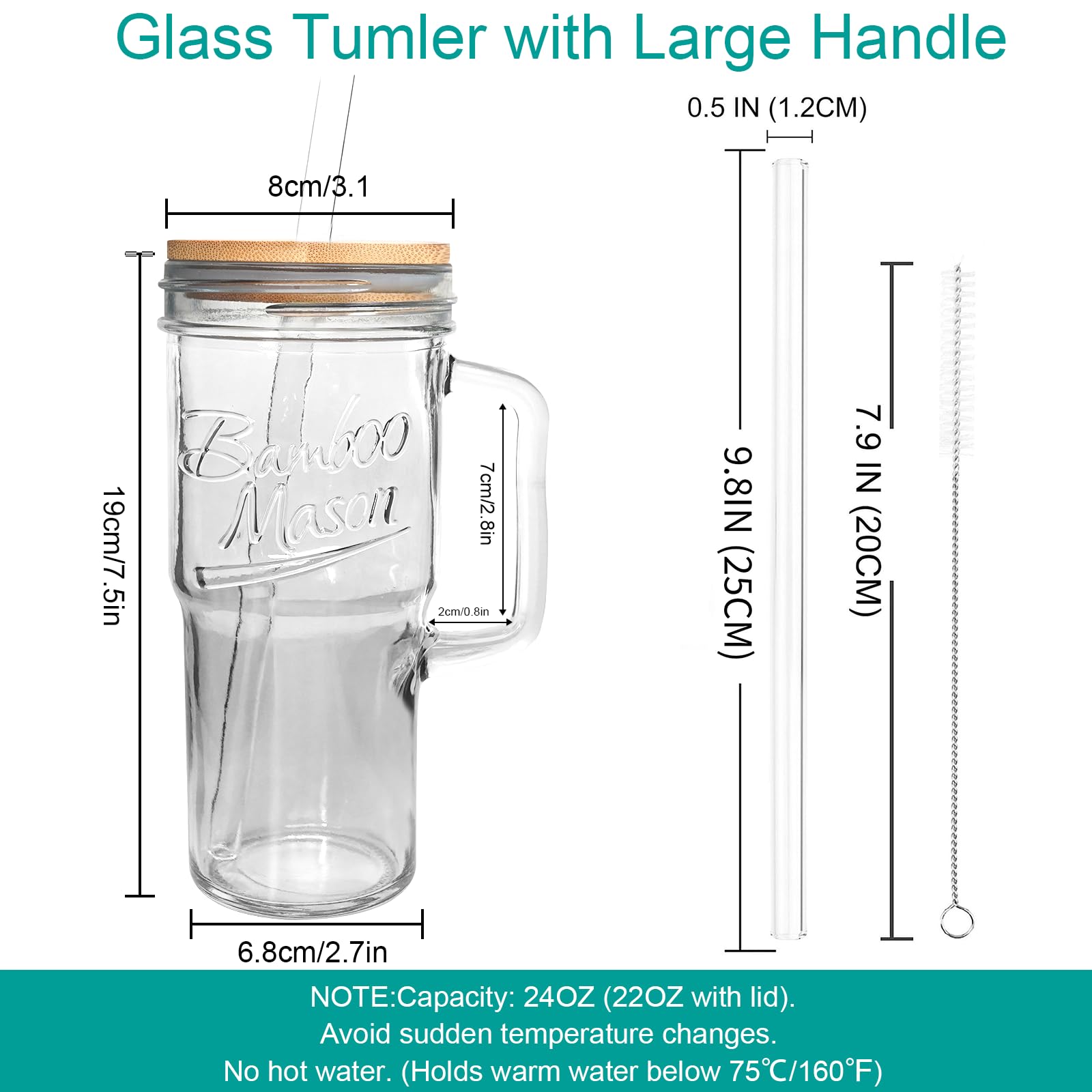 ANOTION dishwasher-safe glass tumbler simplifies cleaning at home.