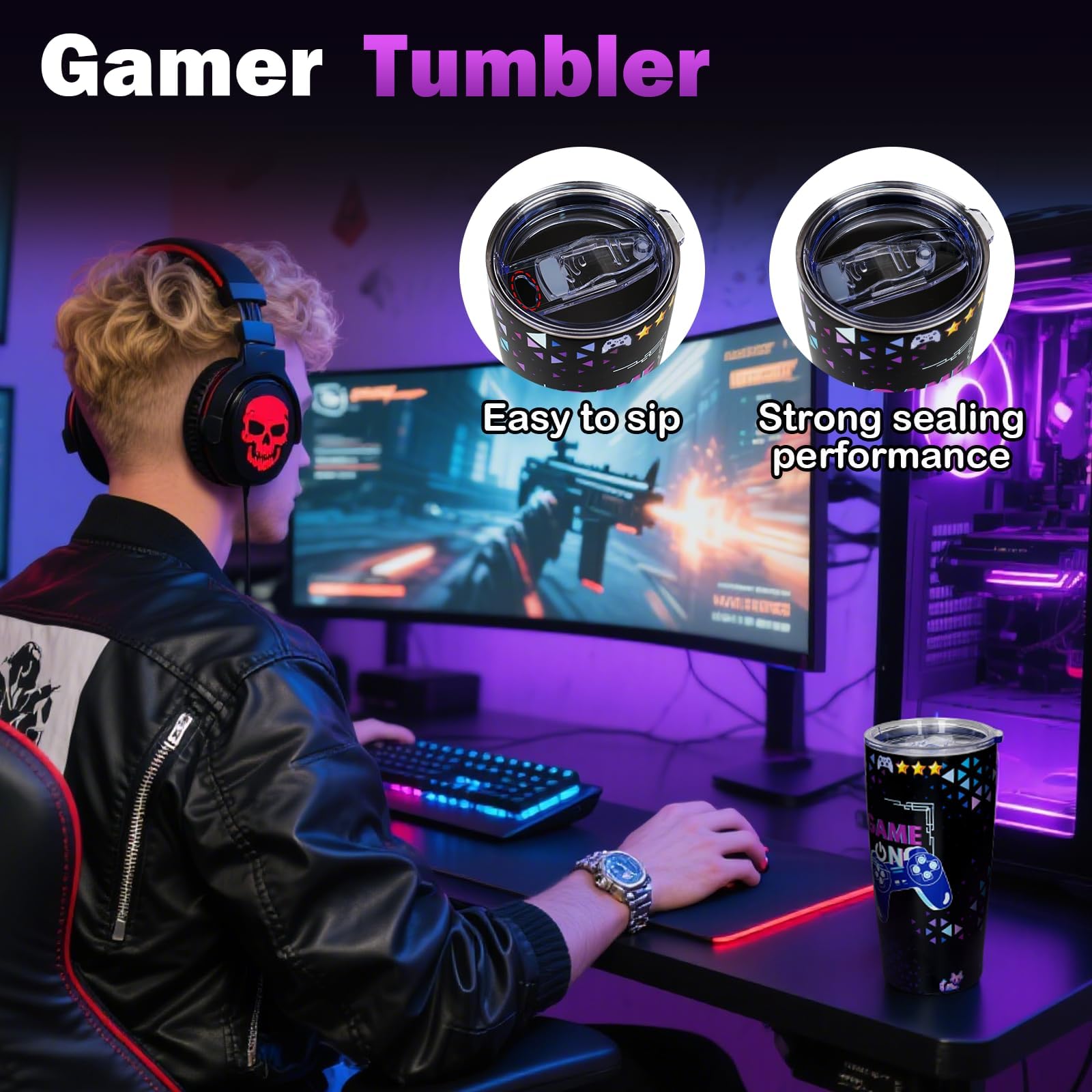 ANOTION I Paused My Game beanie offers soft knit warmth for late-night sessions.