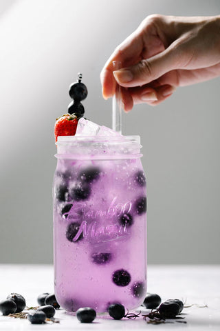 ANOTION mason jar perfect for smoothies and iced coffee on the go