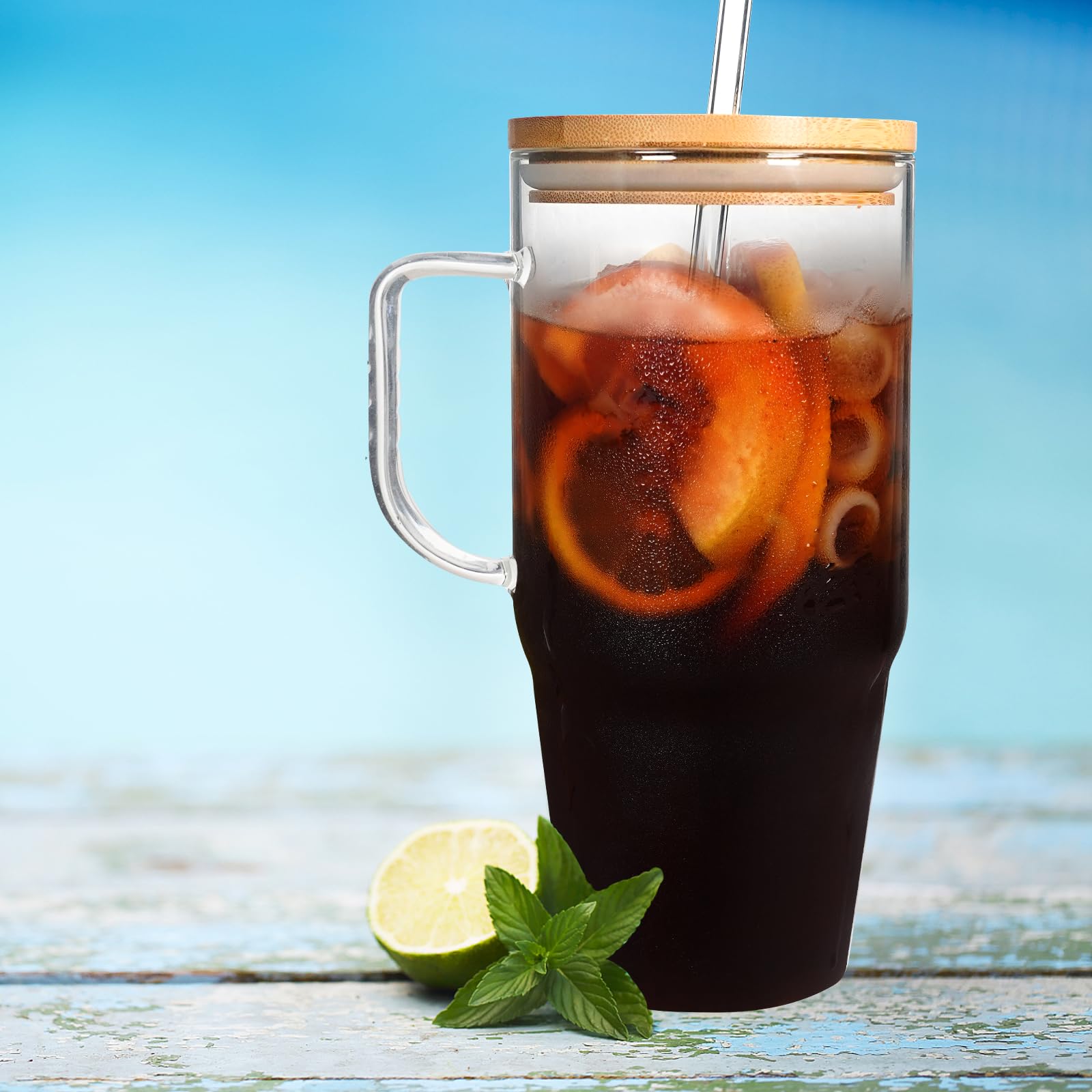 ANOTION sleek, transparent drinkware for modern style in any setting