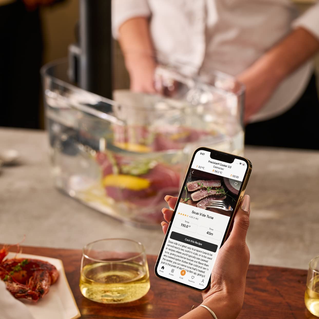 Anova Nano 3.0 app control lets you monitor from anywhere.