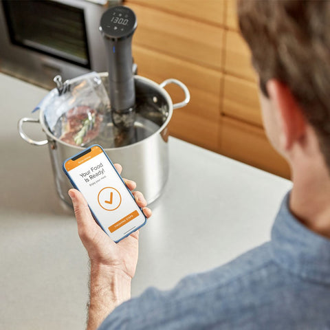Anova Culinary sous vide nano 2.0 compact design for space-saving cooking.