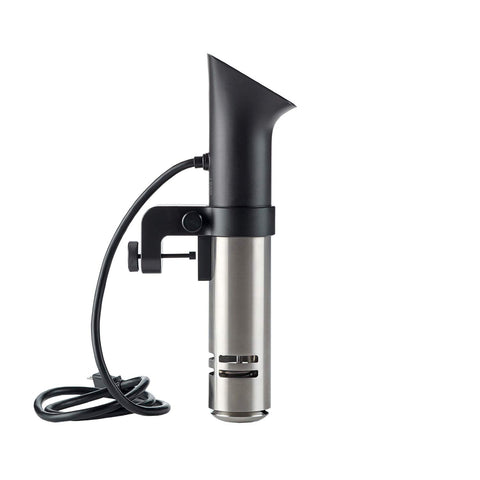 Anova Culinary Sous Vide Pro in-use in a pot demonstrates convenient home chef setup.
