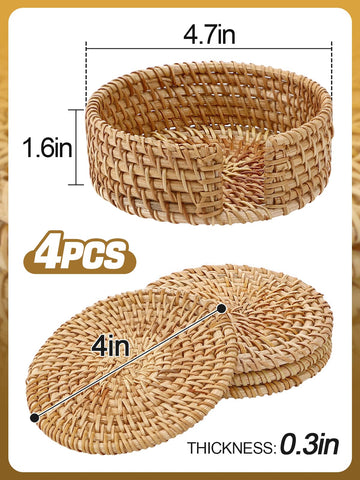 ANPHSIN gift pack coaster set adds natural charm to any home.