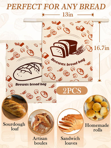ANPHSIN counter storage bread bag demonstrates convenient on-desk freshness for daily baking.