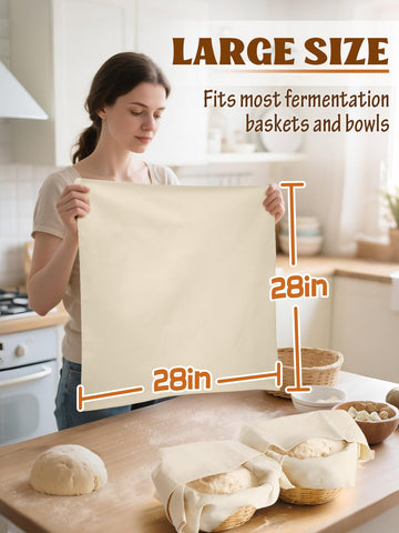 ANPHSIN eco-friendly reusable towels offer sustainable alternative to plastic wrap for bread proofing
