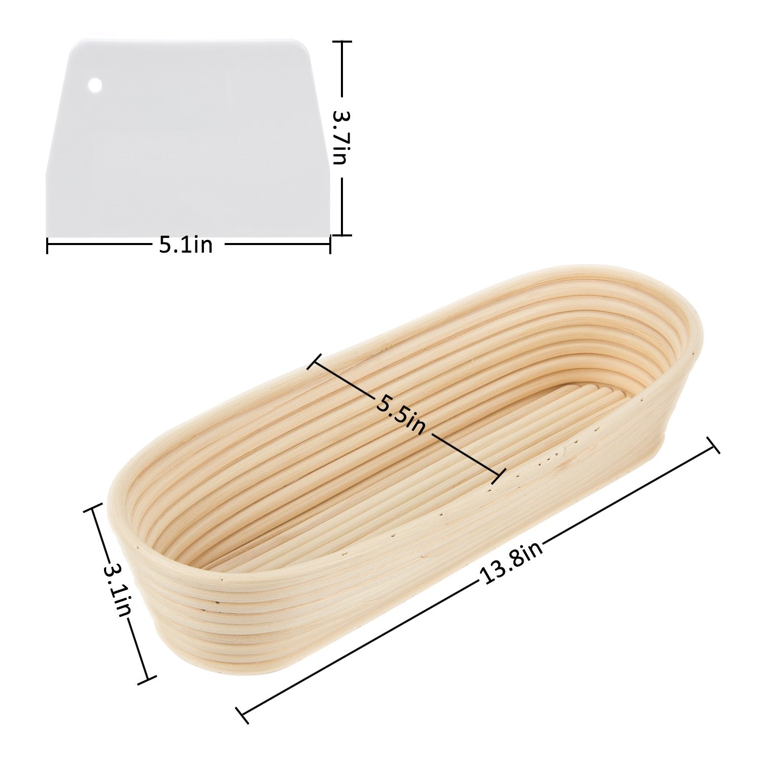ANPHSIN handcrafted sturdy bread proofing basket for daily use