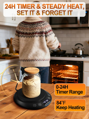 0–24H timer on the ANPHSIN warmer for flexible proofing.