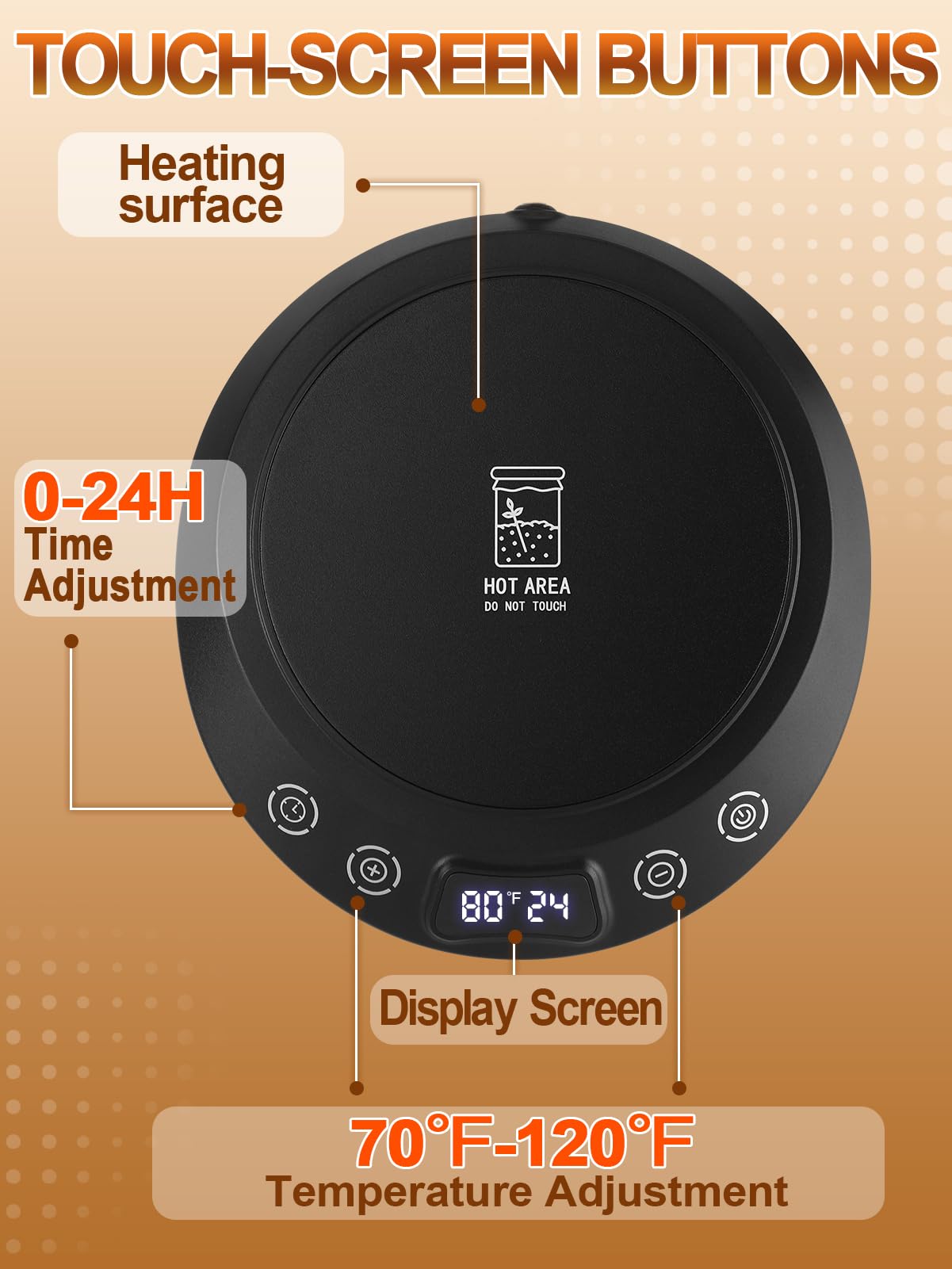 Two adhesive thermometer strips from ANPHSIN provide real-time feedback.