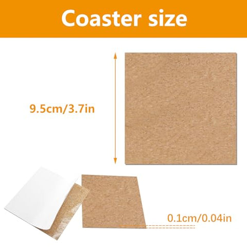 Anpuimult cork backing with strong adhesive for durable coaster projects.
