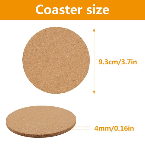 Anpuimult blank cork coaster ready for DIY painting or engraving