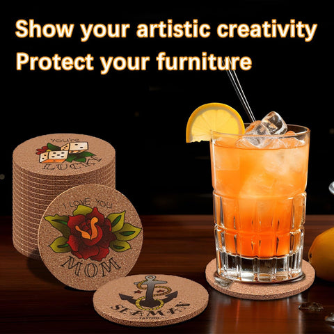 Anpuimult cork coasters displaying heat resistance in everyday use