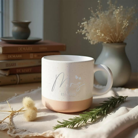 Anforsun Mr and Mrs coffee mugs 14oz pair for bridal showers and anniversaries.