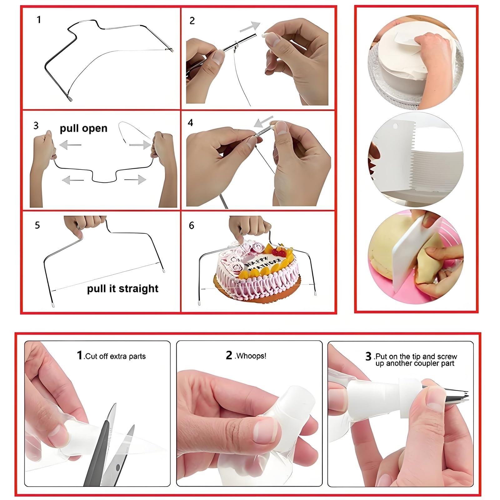 ANSLYQA cake leveler for precise, clean cake slicing