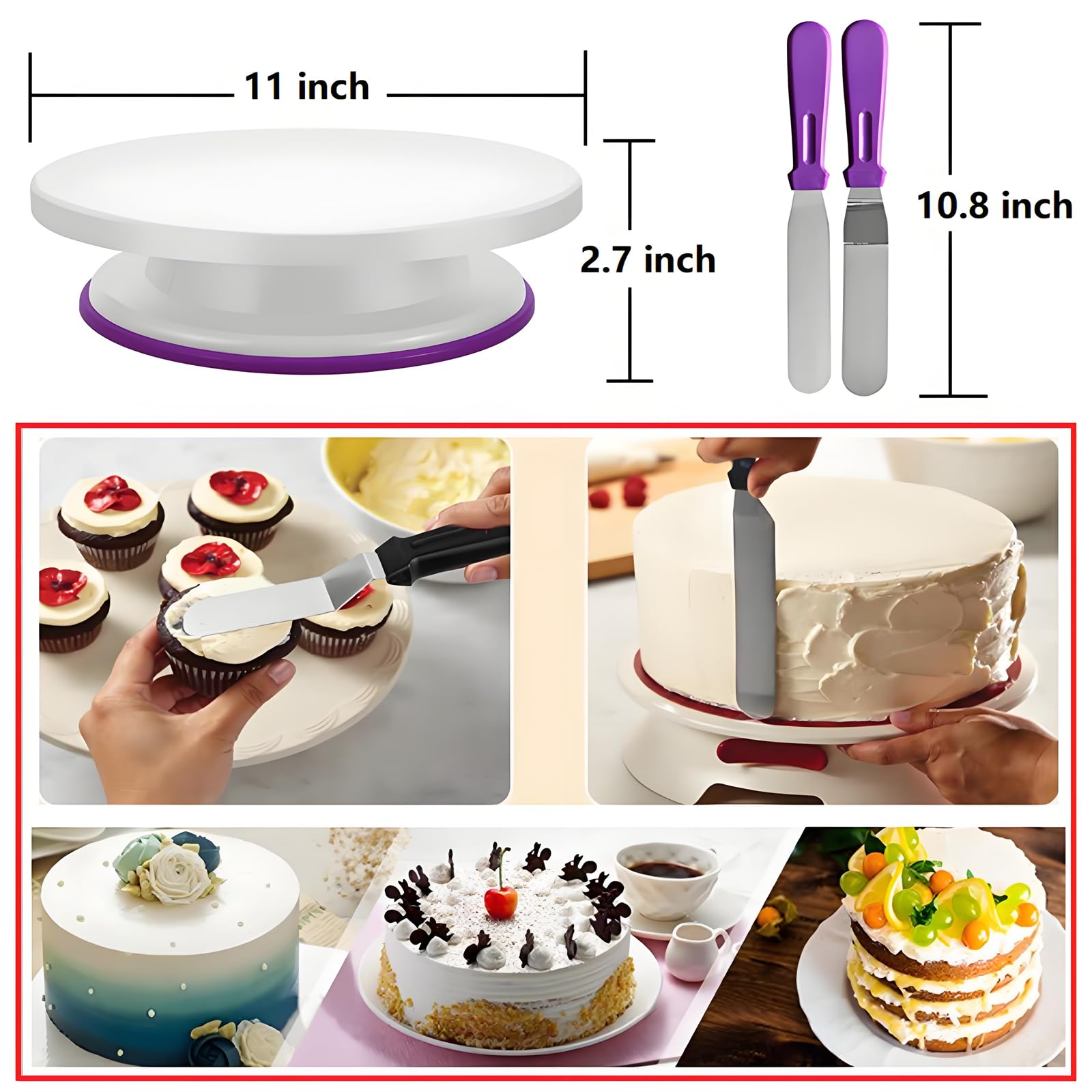ANSLYQA cake leveler for even layers and clean finishes