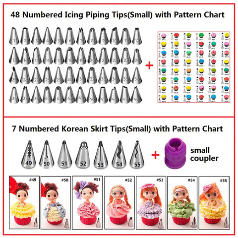 ANSLYQA 48 numbered icing tips for versatile designs