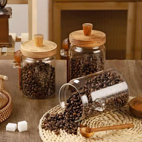 ANSQU 27oz coffee grounds container preserves aroma in storage