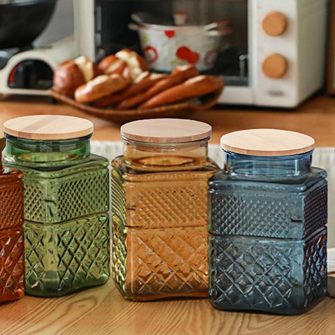 ANSQU decorative jar doubles as a vase or centerpiece accent