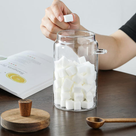 ANSQU versatile jar ideal for pasta, nuts, or snacks.