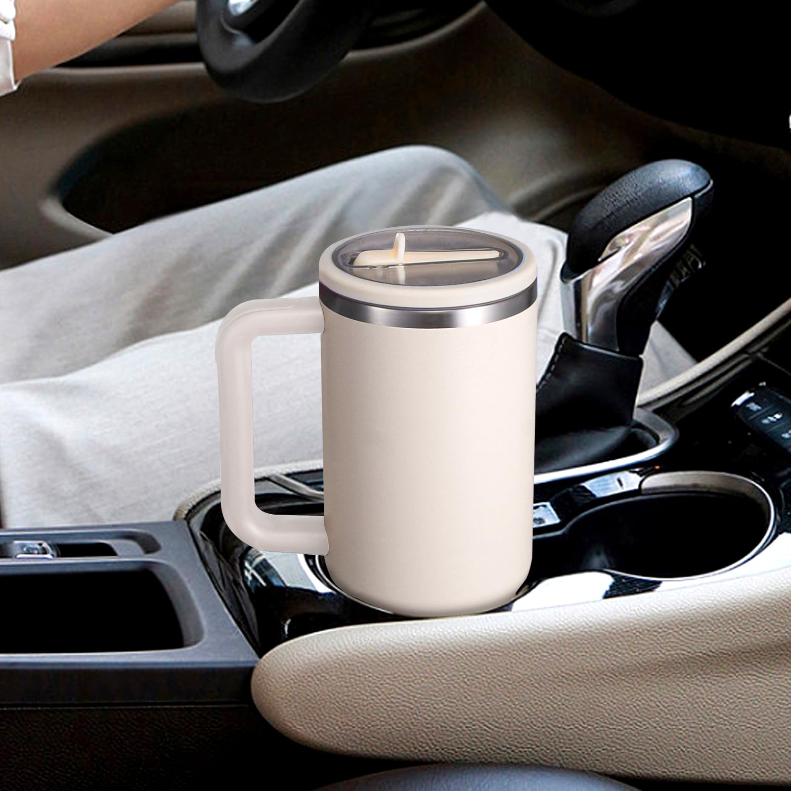ANTAND BPA-free 40oz beige lid for odor-free reuse