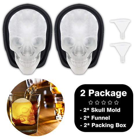 Antenda Halloween party skull ice display adds table flair
