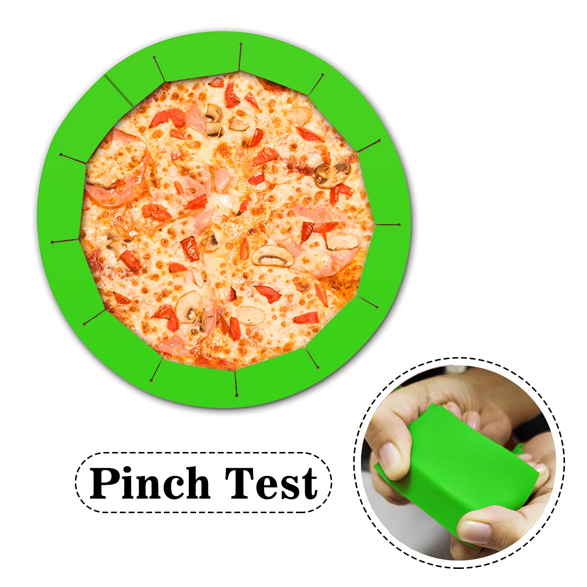 Antenda heat resistant pie shield protects crust from oven heat up to 450F.
