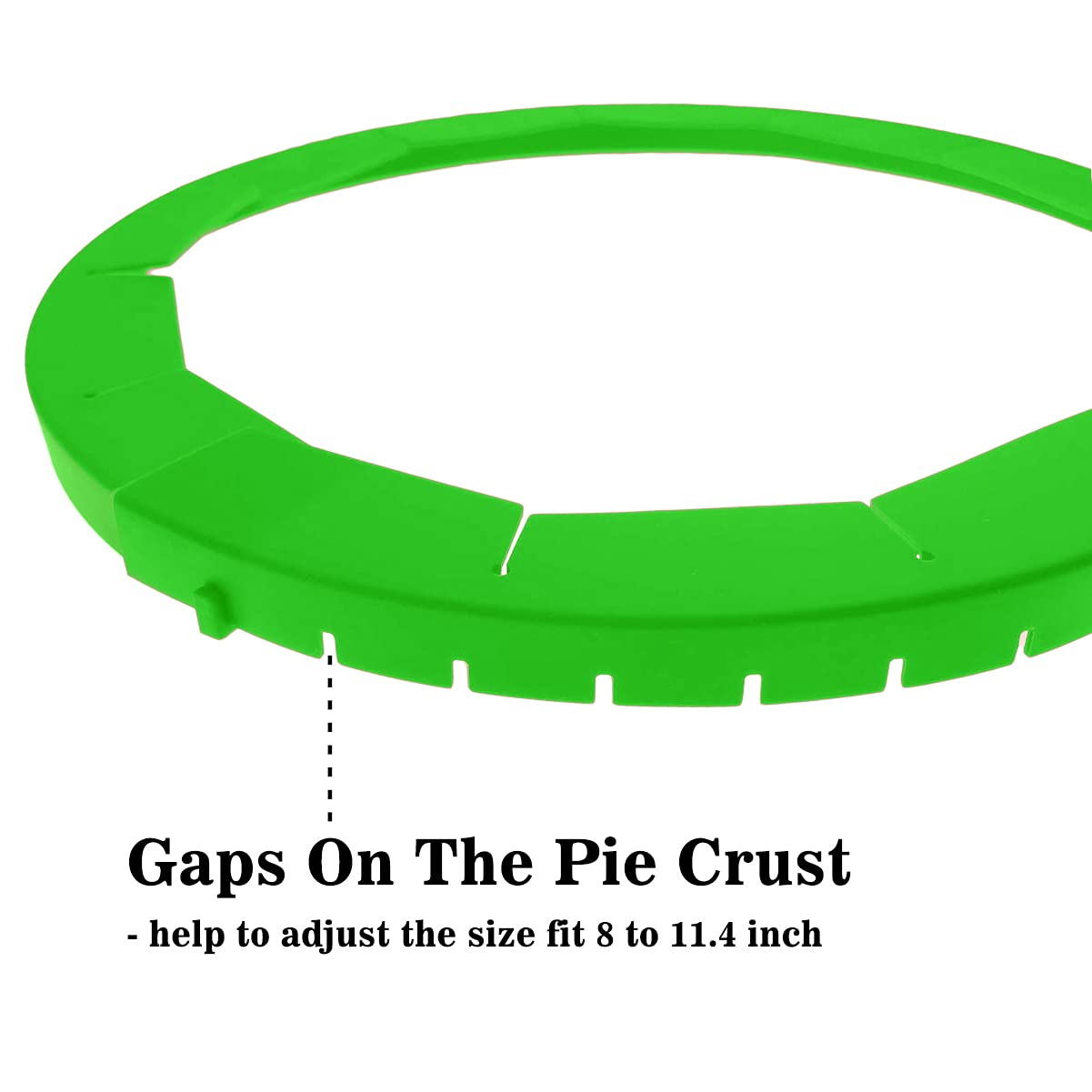 Antenda two pack red pie crust protectors ready to shield edges.