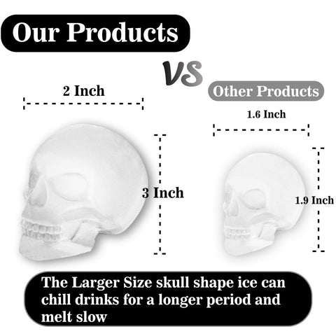 Antenda skull ice mold for whiskey bars enhances presentation