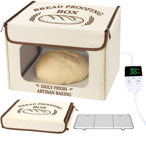Antner folding bread proofer with front-view window for easy monitoring.