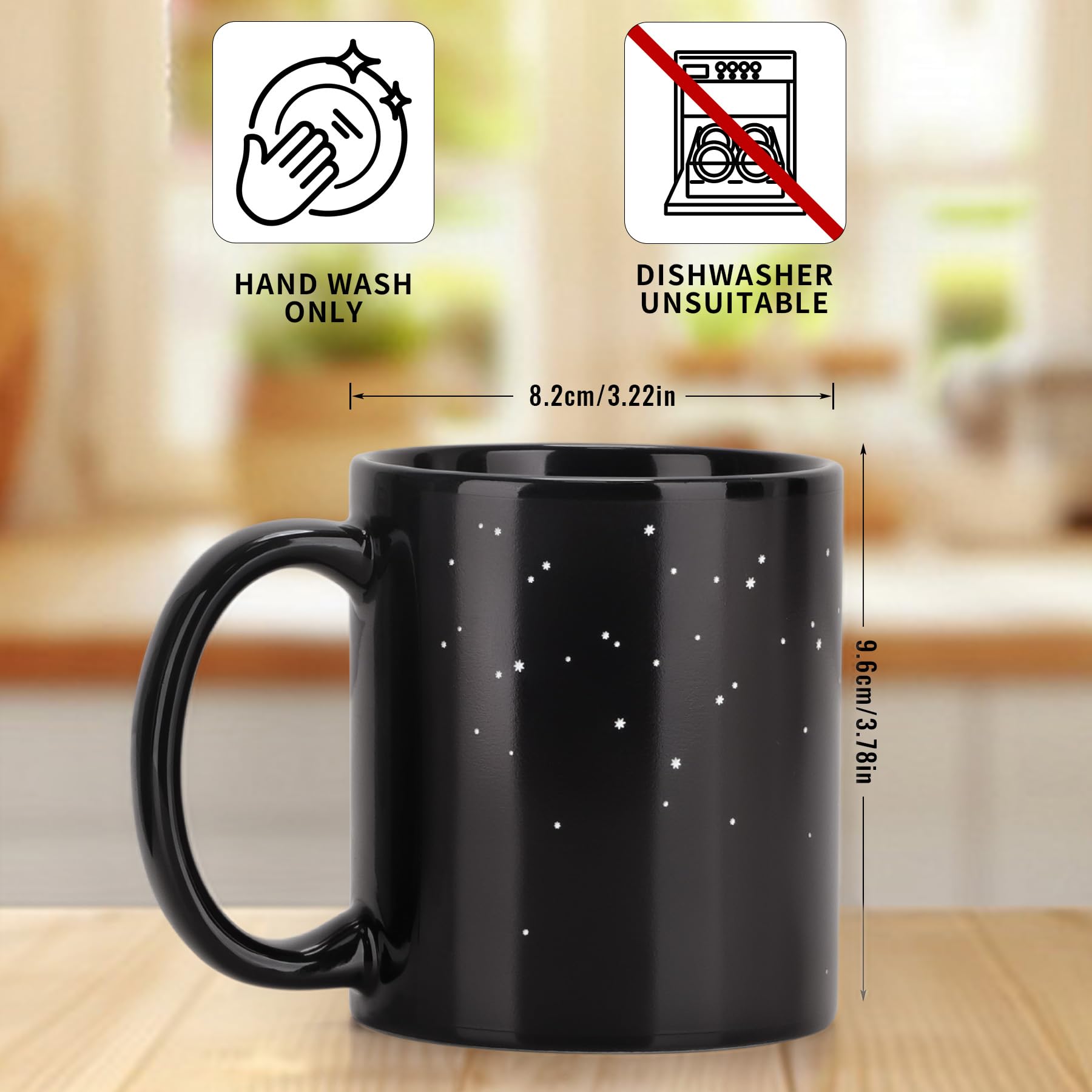 Antner Mercury planet artwork mug for astronomy fans.