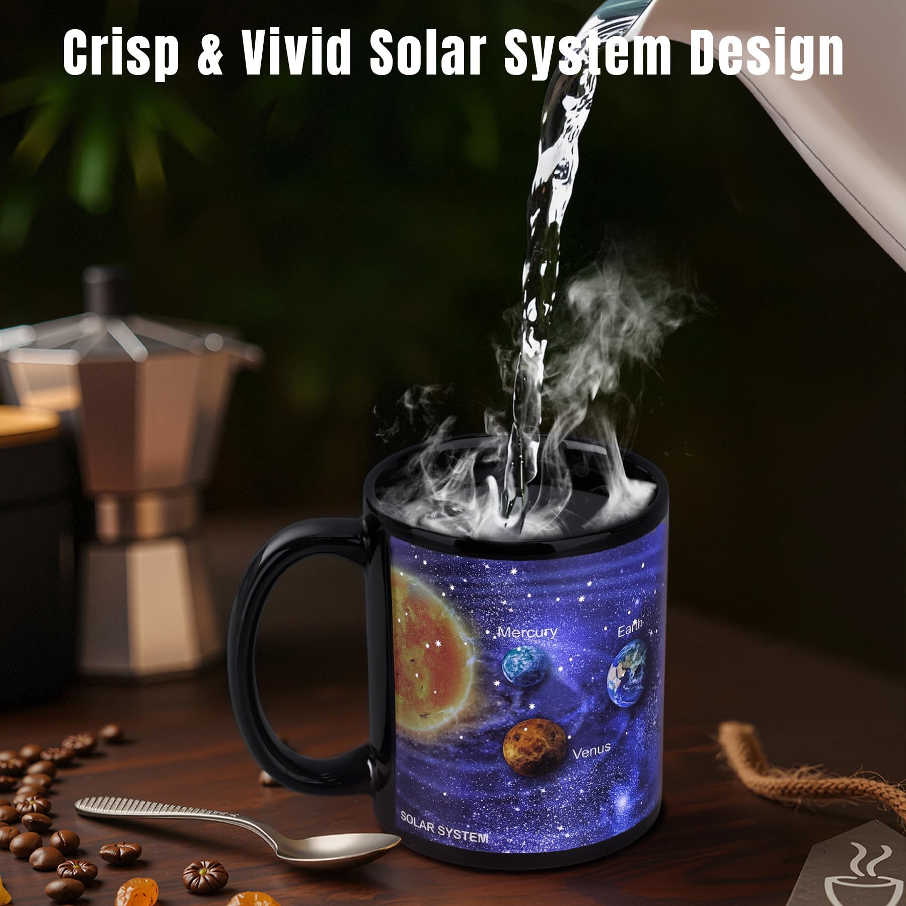 Antner Venus planet artwork mug for space lovers.