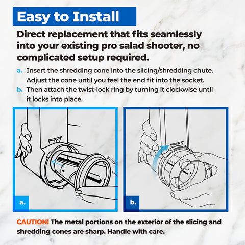 ANTOBLE cone rinses quickly for fast cleanup.
