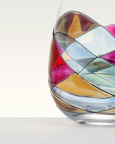 Antoni Barcelona artisan hand-painted glassware features unique detail and craftsmanship