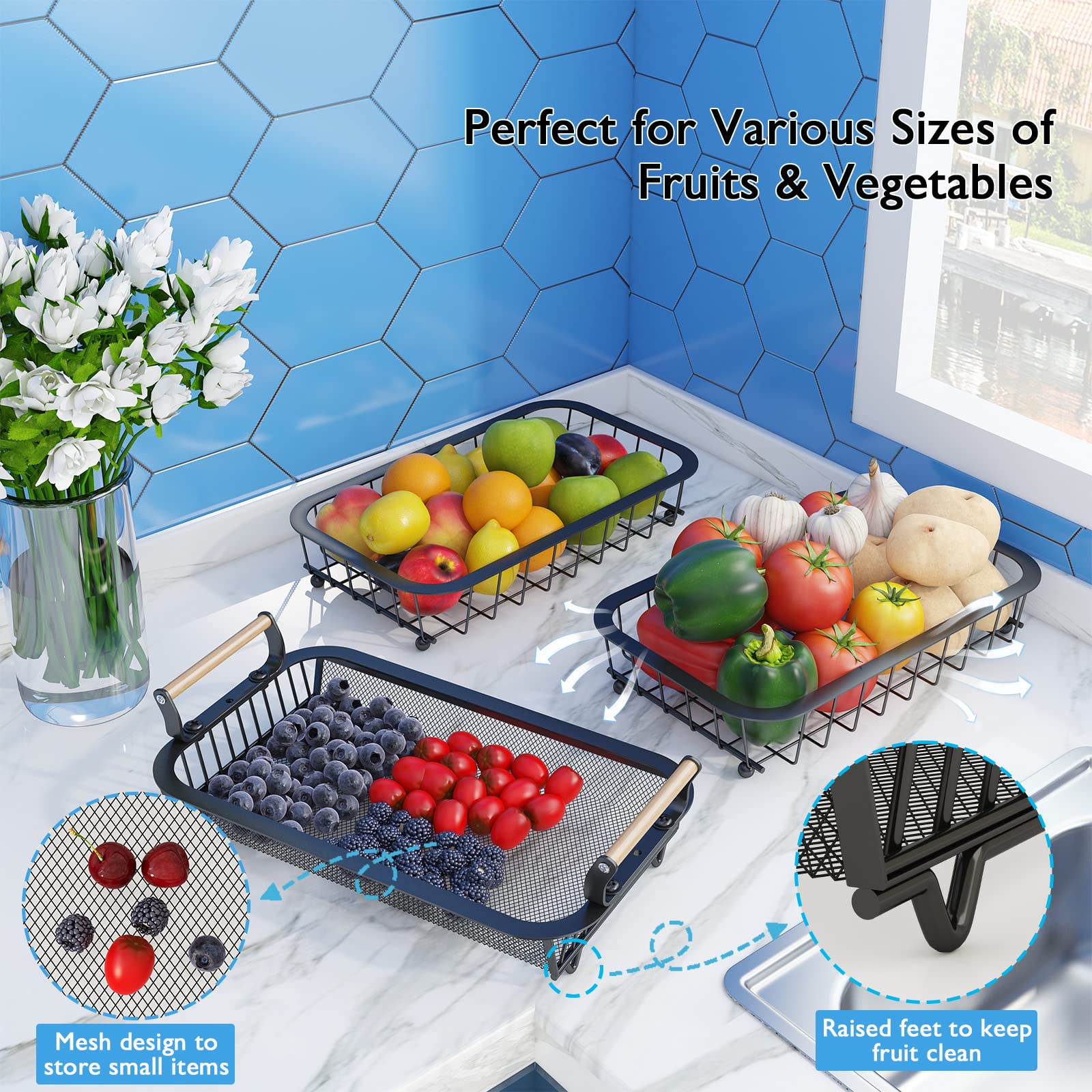 ANTOPY open-wire design helps produce stay fresh on the counter