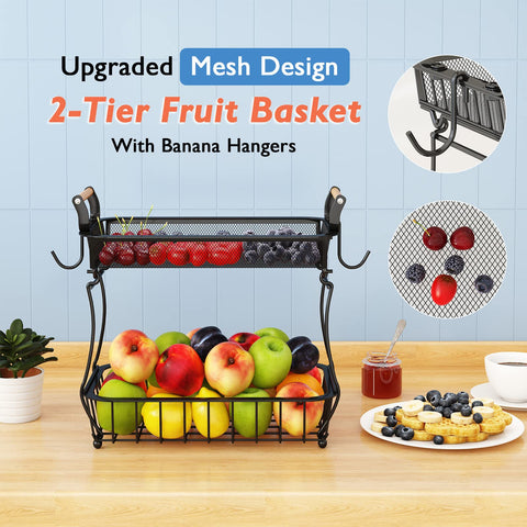 ANTOPY top mesh basket with fine grid secures small berries and keeps them visible.