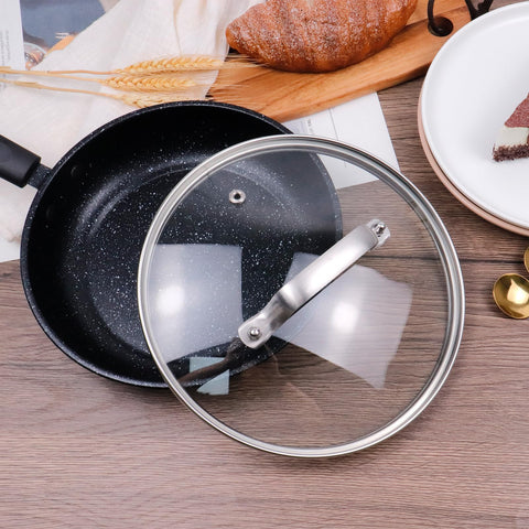 Antrader tempered glass lid dishwasher-safe design supports easy cleaning after cooking.