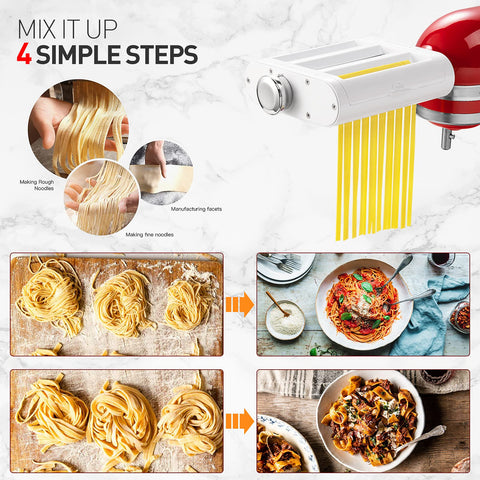Antree spaghetti cutter attachment for KitchenAid makes even strands.
