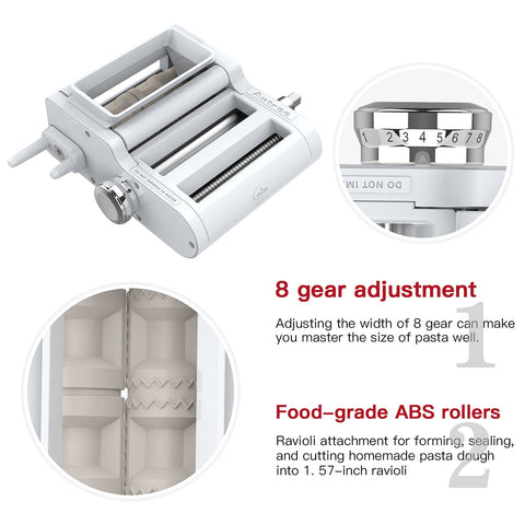 Antree ravioli maker attachment ensures evenly filled pockets at home.
