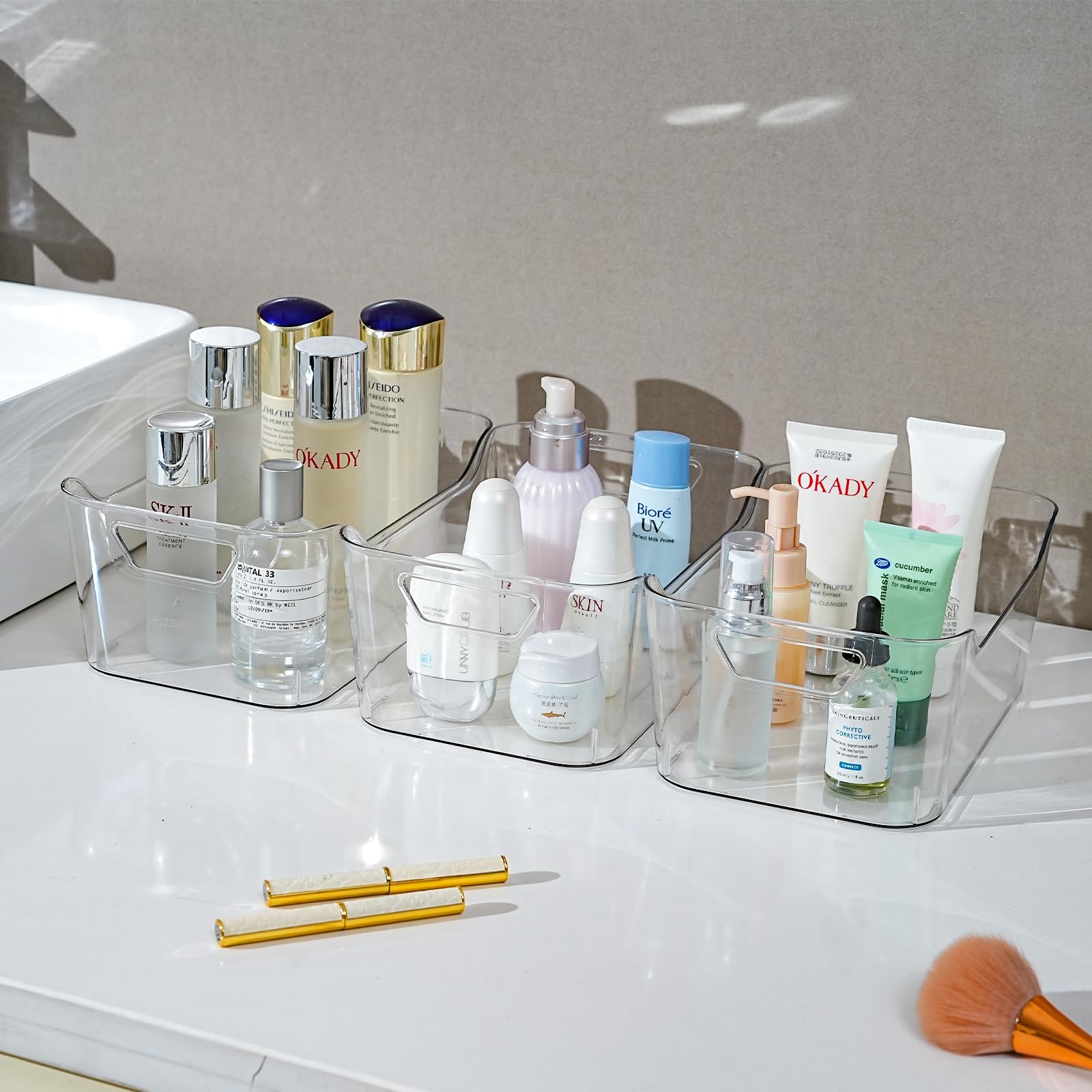 AntStep drawer organizer bin fits shallow spaces for quick access.