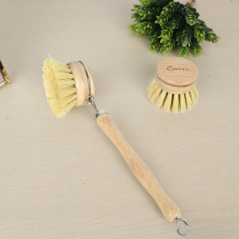 ANTYA bamboo brush with stainless steel ring enables fast air drying