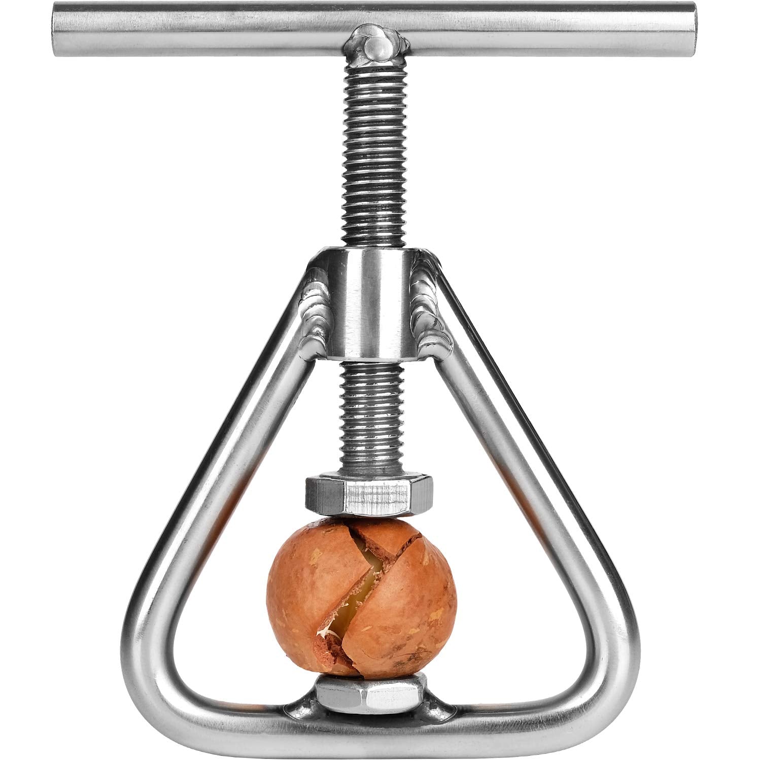 Anwenk Nut Cracker for black walnuts, secure grip and clean shell splits
