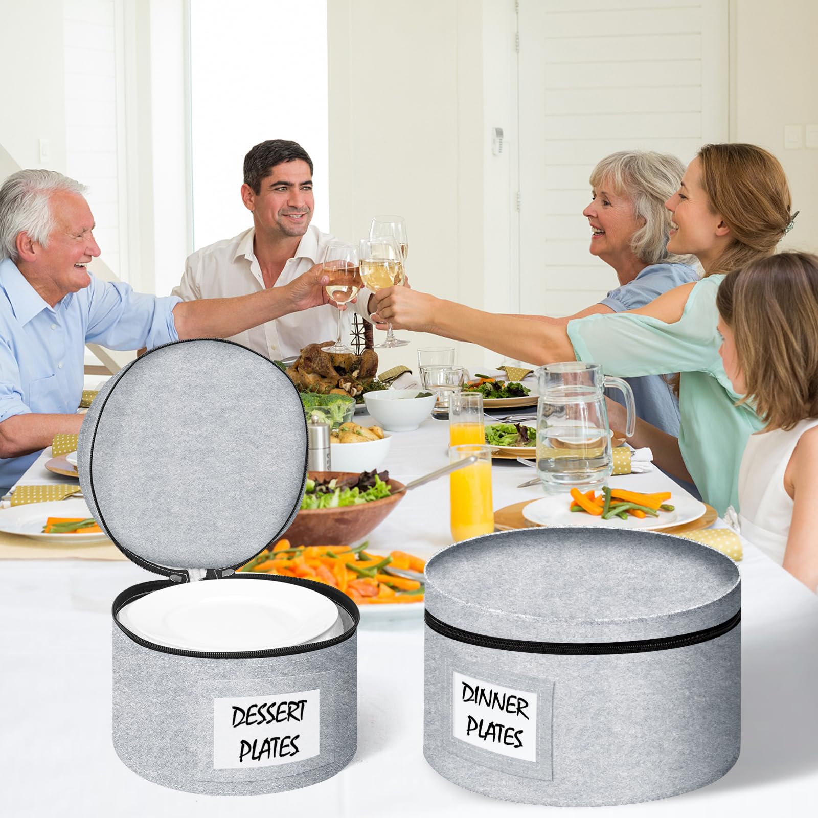 Anycosy felt plate dividers keep plates from touching during packing.
