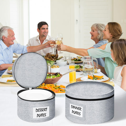 Anycosy felt plate dividers keep plates from touching during packing.