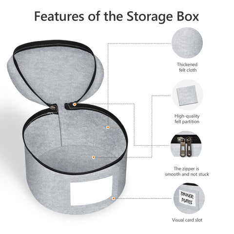 Anycosy hard-shell protective case offers durable protection for dinnerware.