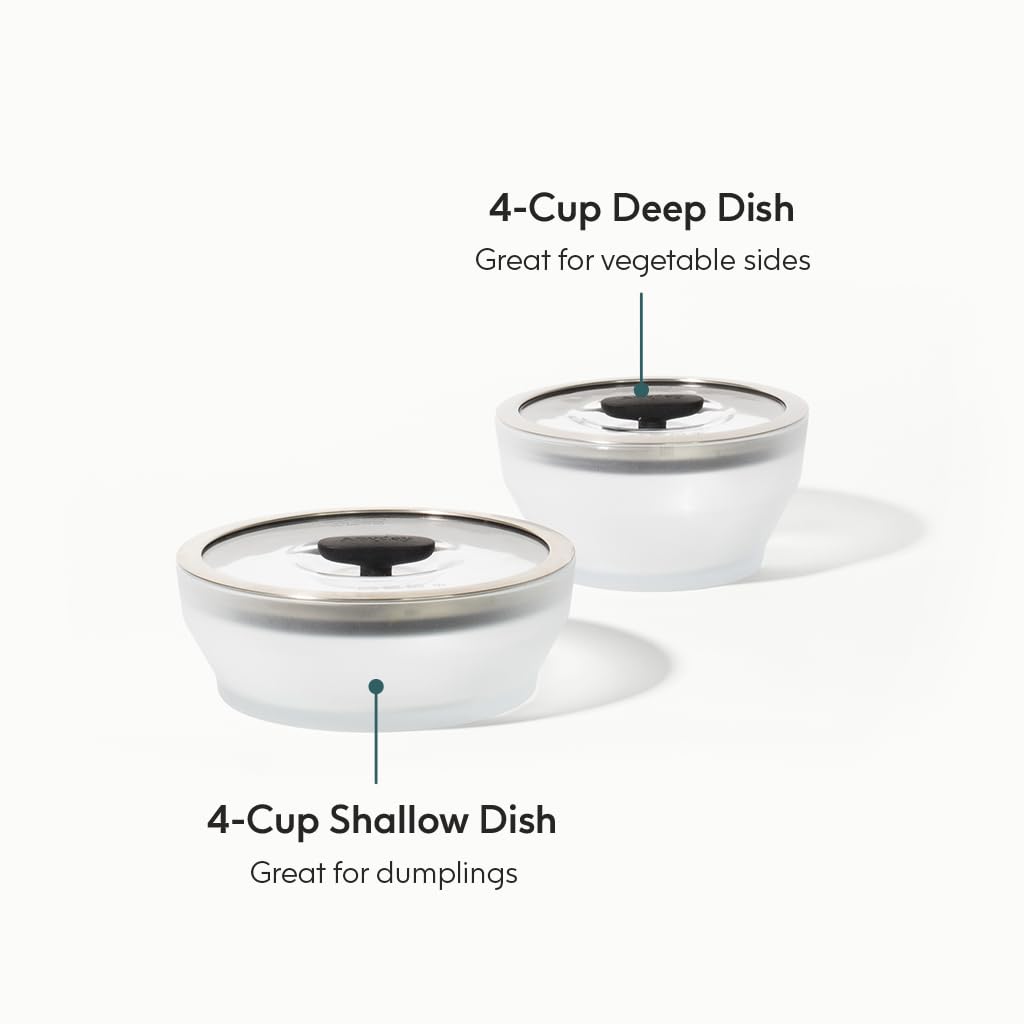 Anyday stackable glass containers save space in a busy kitchen